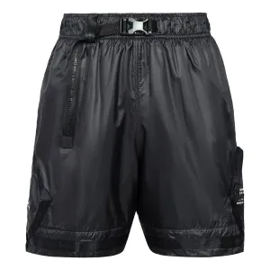 Air Jordan SS22 23 Engineered Solid Color Woven Training Sports Shorts Black