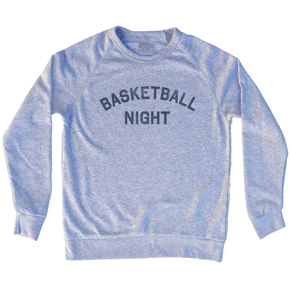 Basketball Night Adult Tri-Blend Sweatshirt
