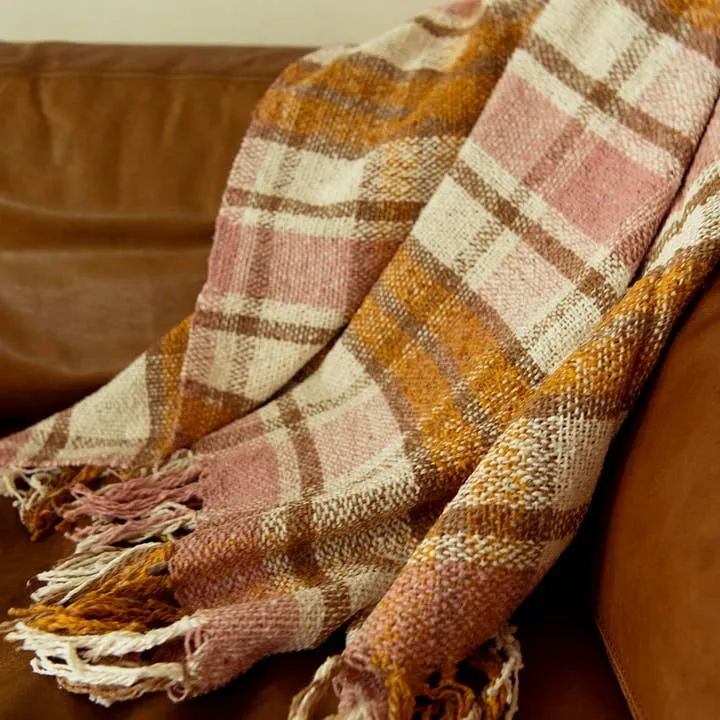 Brunch Plaid - Sustainable Recycled Throw