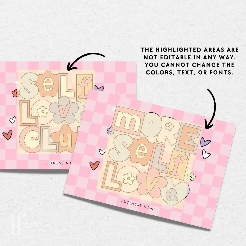 Cute Pastel Pink Checkered Business Thank You Card Canva Template