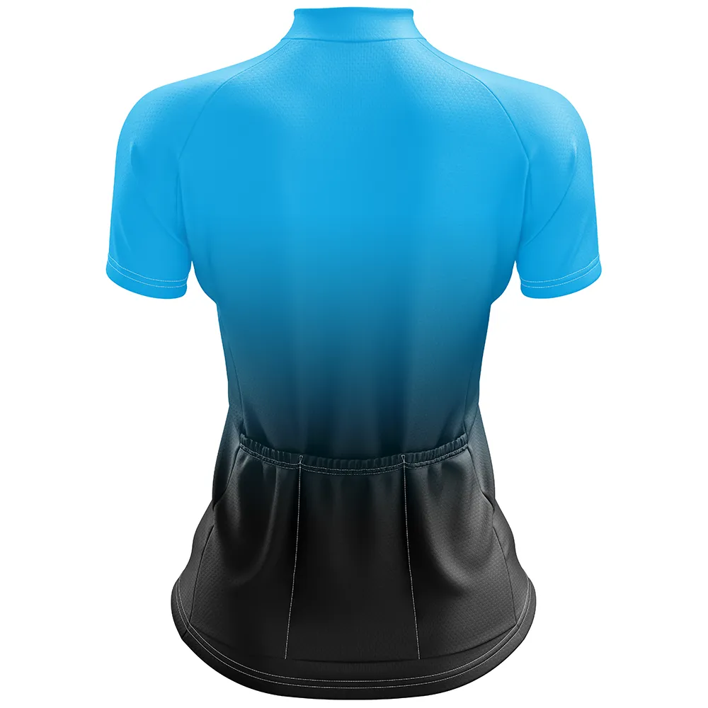 Cyan Short Sleeve Cycling Jersey