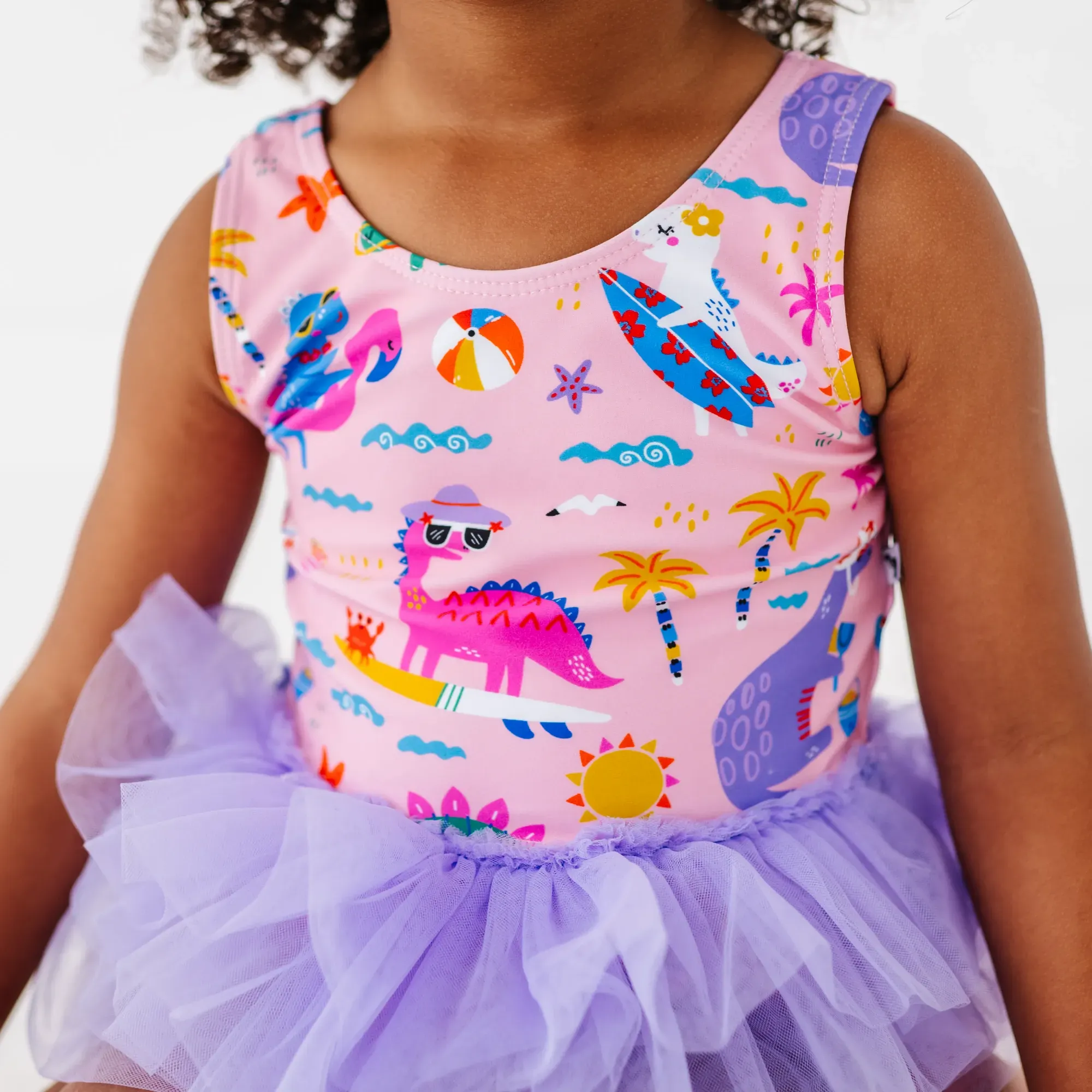 Diva Dinos Girls Swimsuit With Tutu