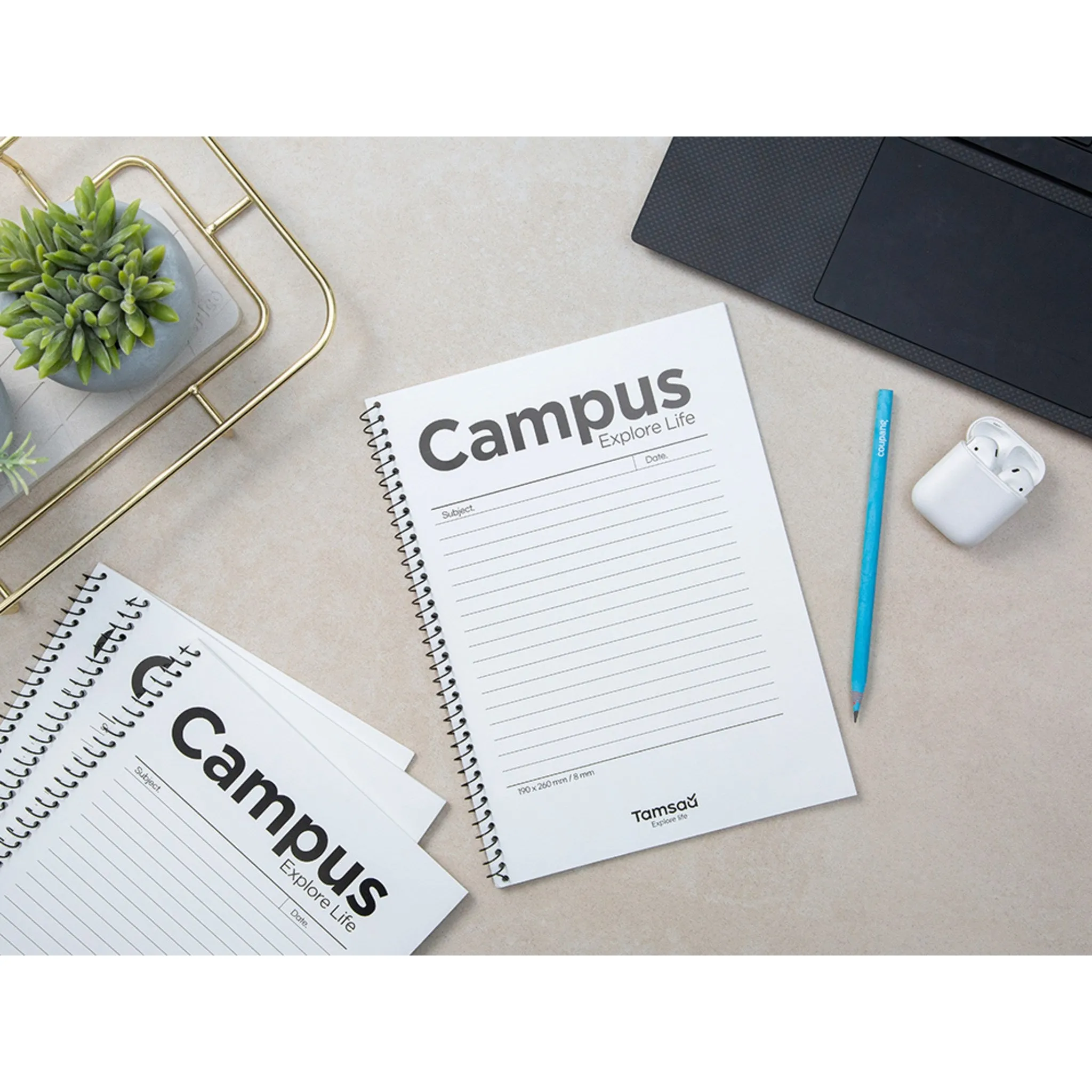 Exploration Campus Notebooks, White, Pack of 10 - Wired/Wireless Notebooks - 🏆 #57 - Office Supplies - Best of December