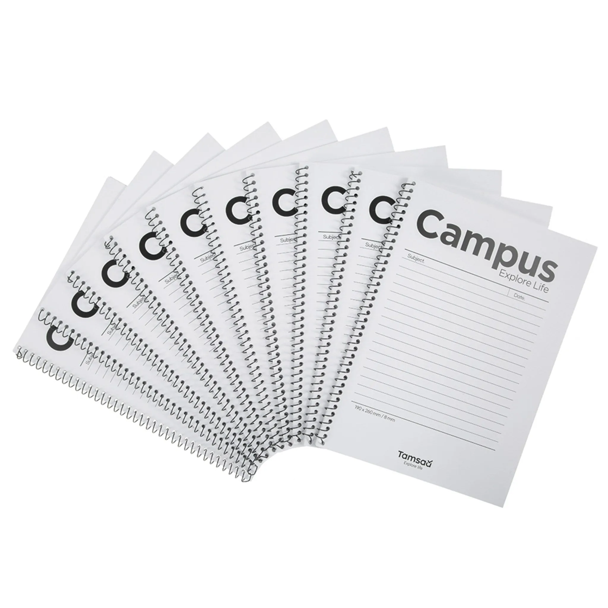 Exploration Campus Notebooks, White, Pack of 10 - Wired/Wireless Notebooks - 🏆 #57 - Office Supplies - Best of December