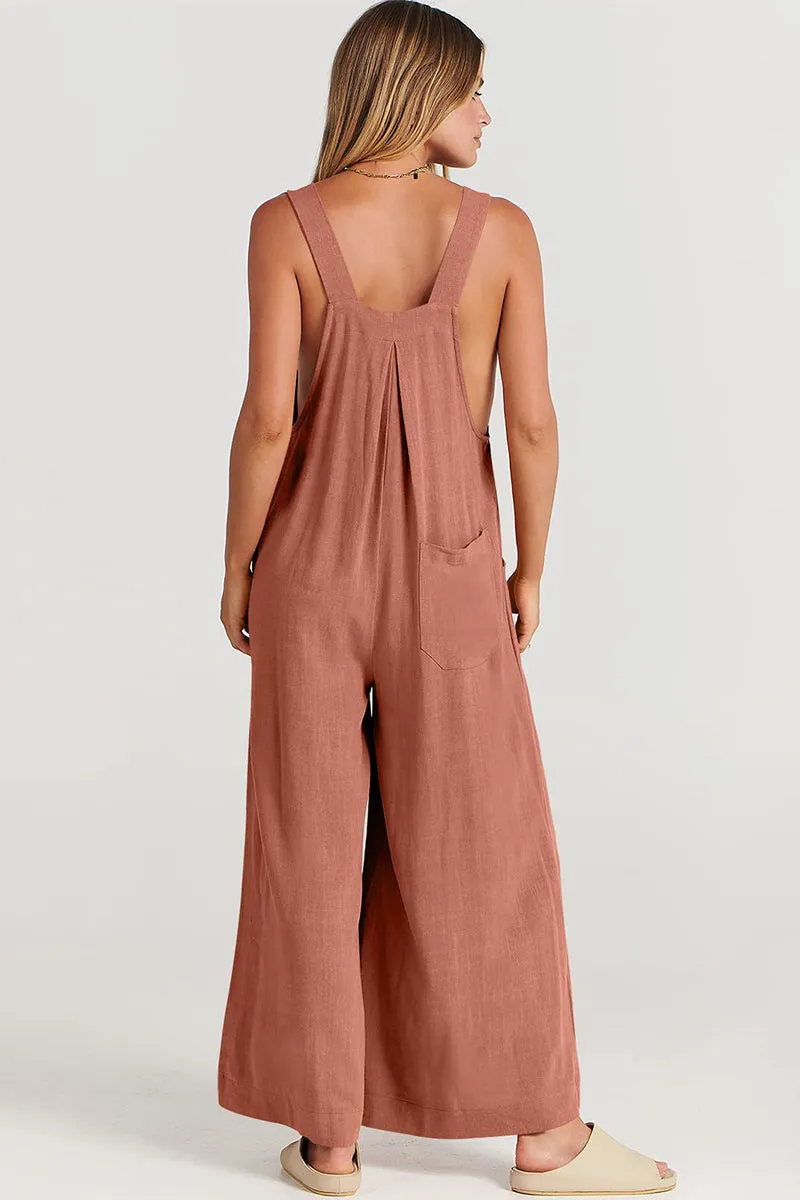 Free-Flow Wide Leg Overalls