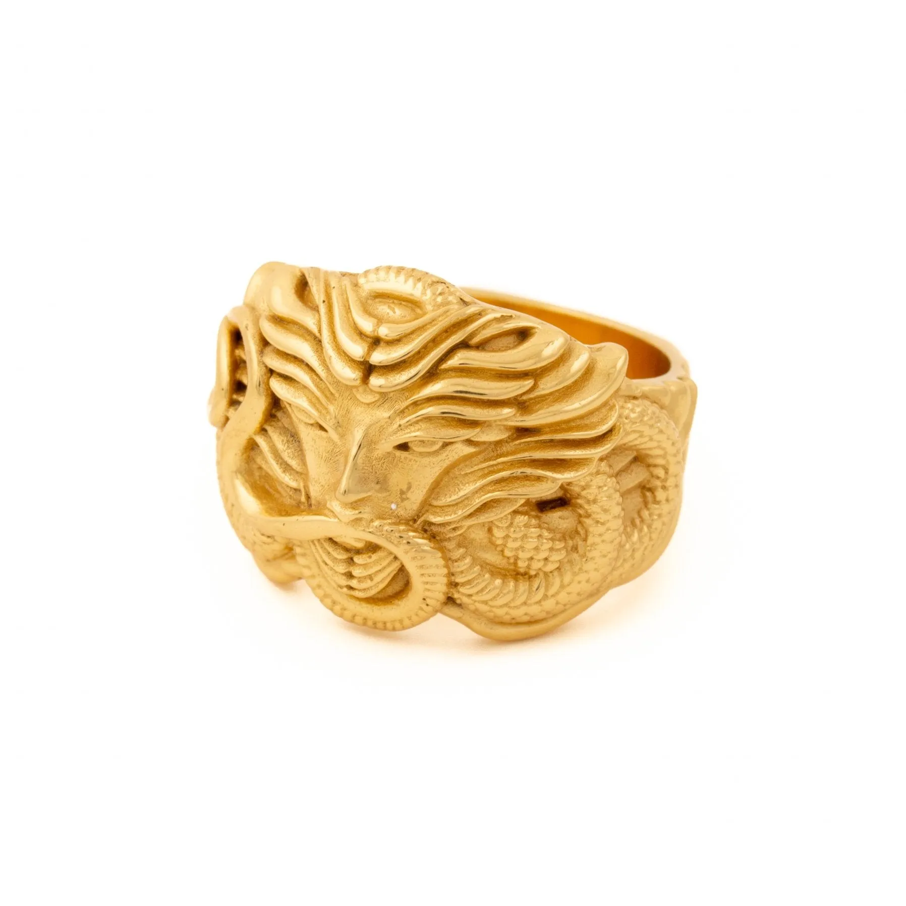 Gold "Serpent Queen Medusa" Ring
