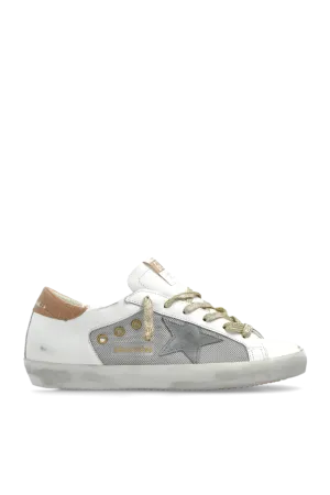 GOLDEN GOOSE SUPERSTAR DOUBLE QUARTER WHITE & LIGHT BLUE