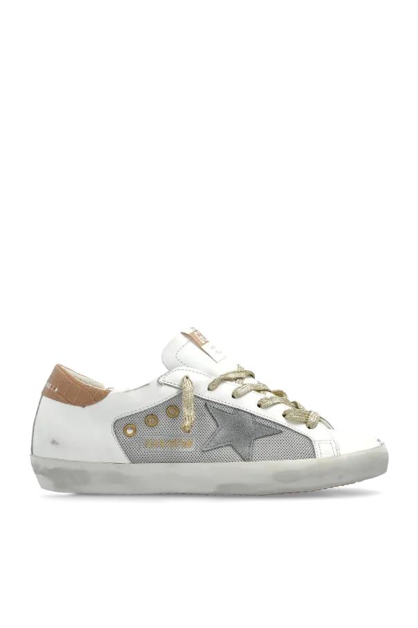 GOLDEN GOOSE SUPERSTAR DOUBLE QUARTER WHITE & LIGHT BLUE