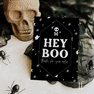 Gothic Halloween Business Thank You Card Canva Template