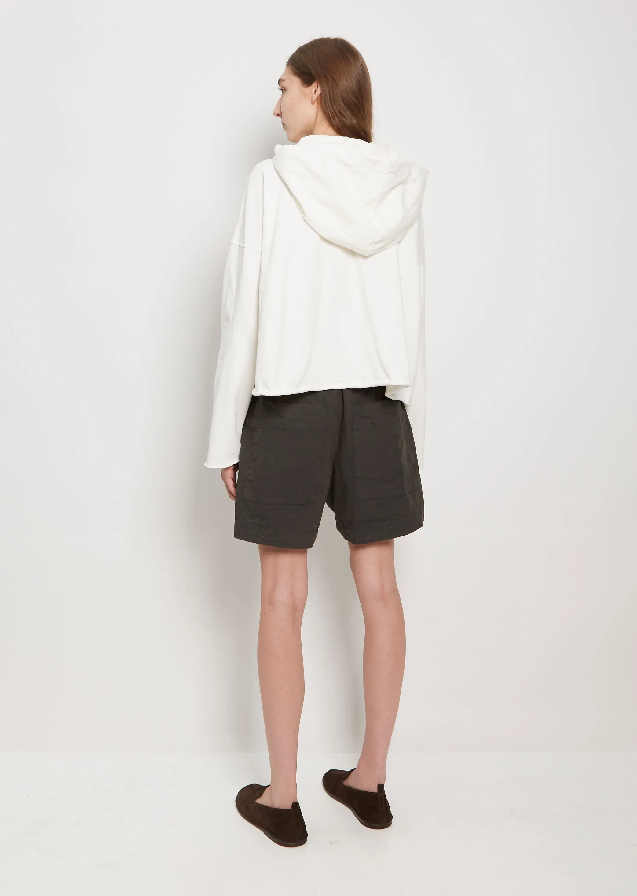 Heavy Cotton Hooded Cardigan
