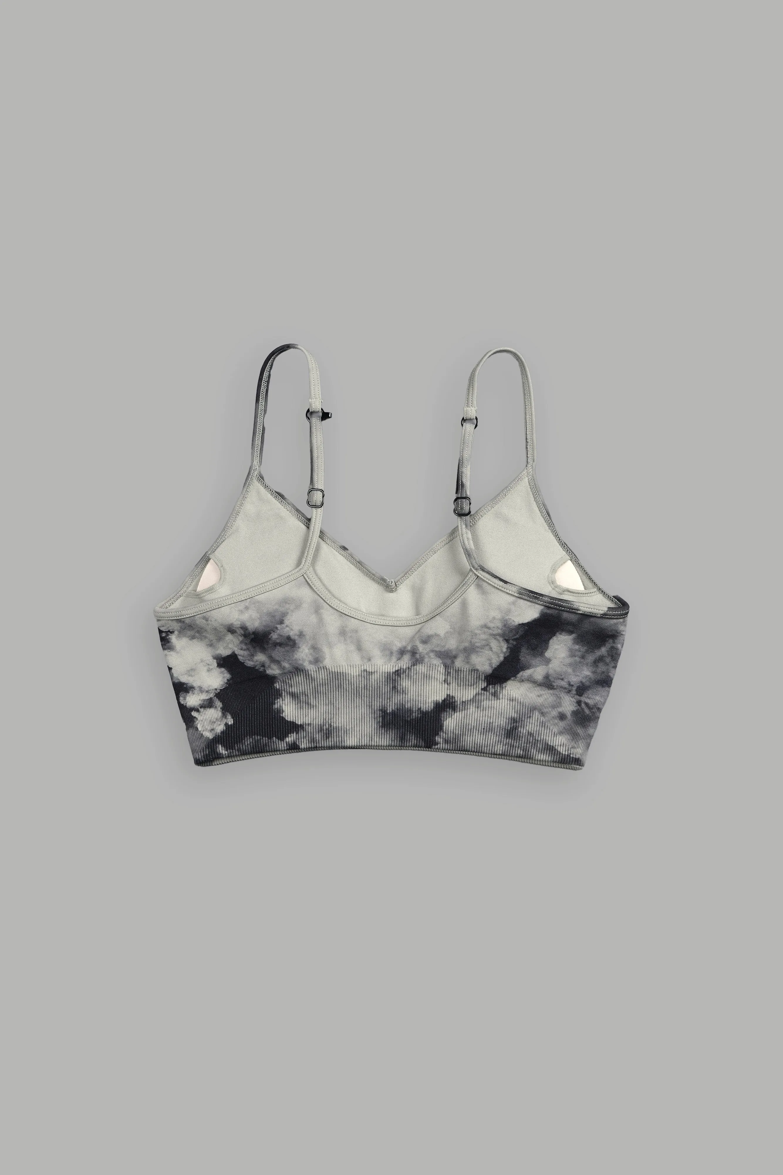 IYKYK "Everson Seamless" Sports Bra in Cactus Gray V2 Ghost Clouds