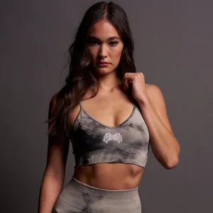 IYKYK "Everson Seamless" Sports Bra in Cactus Gray V2 Ghost Clouds