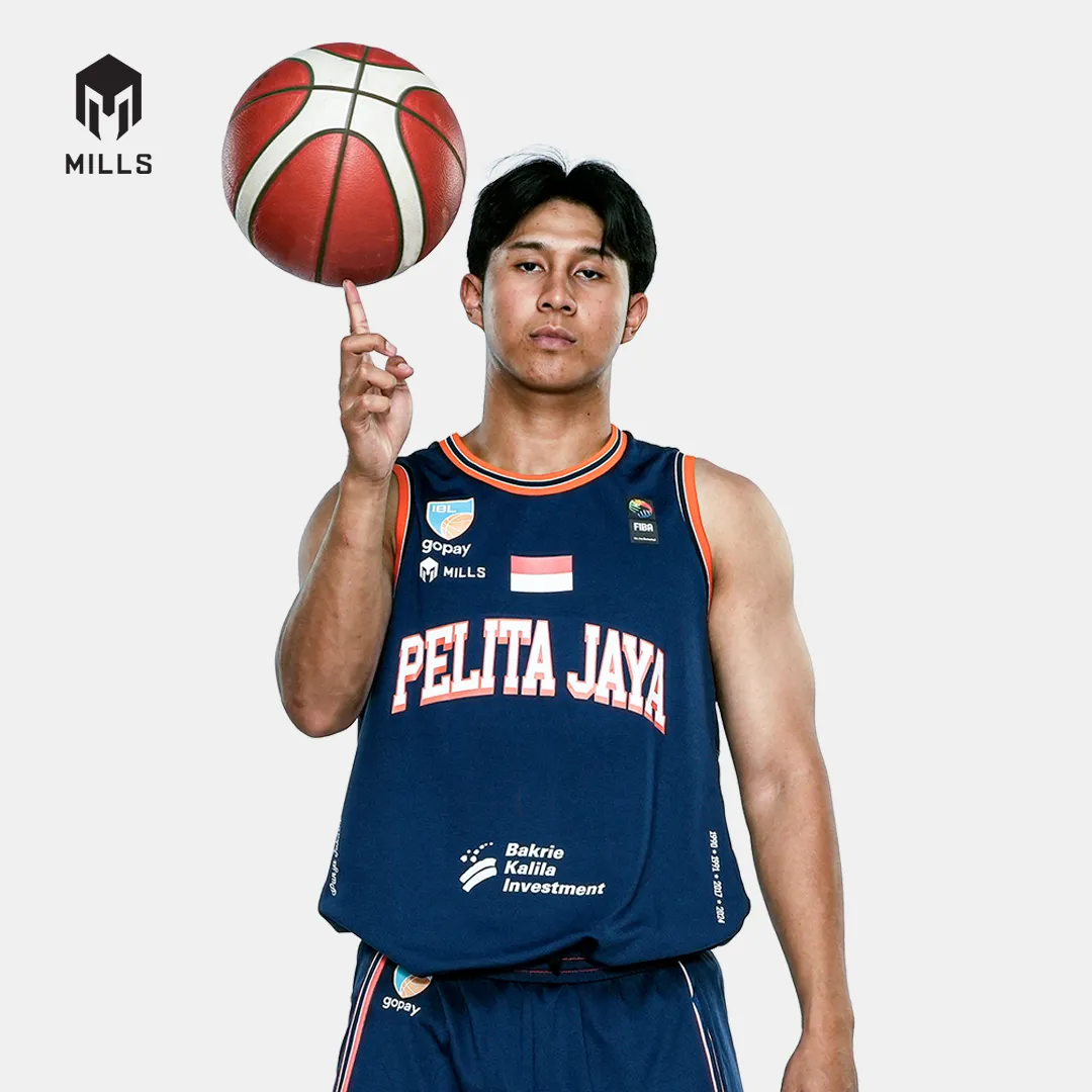 MILLS PELITA JAYA HOME BASKETBALL JERSEY NAVY 26024PJ