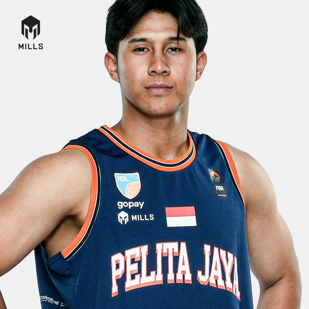 MILLS PELITA JAYA HOME BASKETBALL JERSEY NAVY 26024PJ