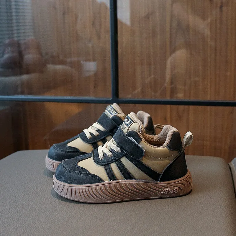 Olie Mid-Top Plush Casual Sneakers