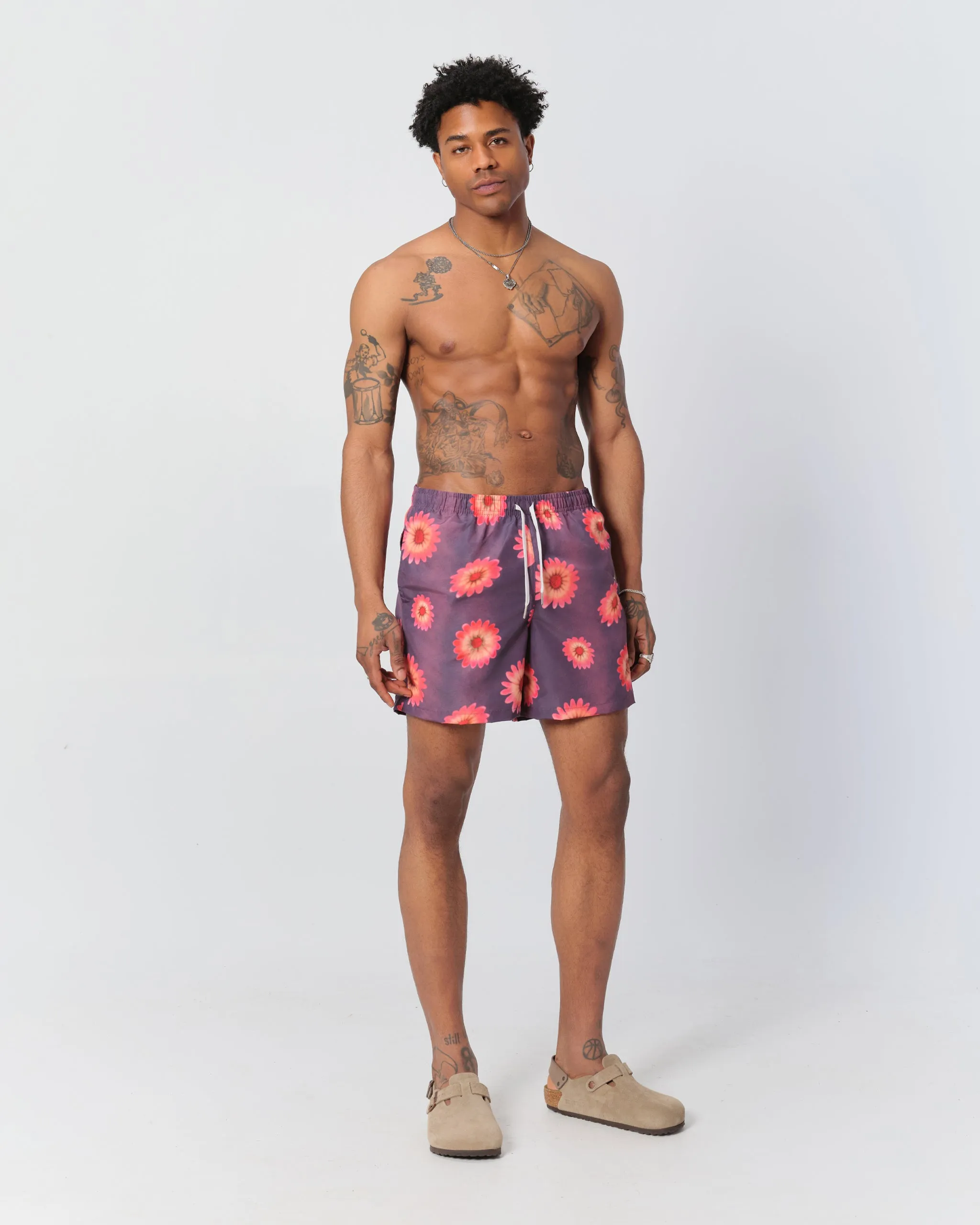 Raspberry Air Garden Swim Trunk