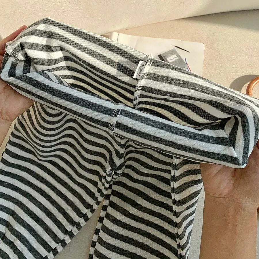 Smile Day Stripe Casual Sweatpants
