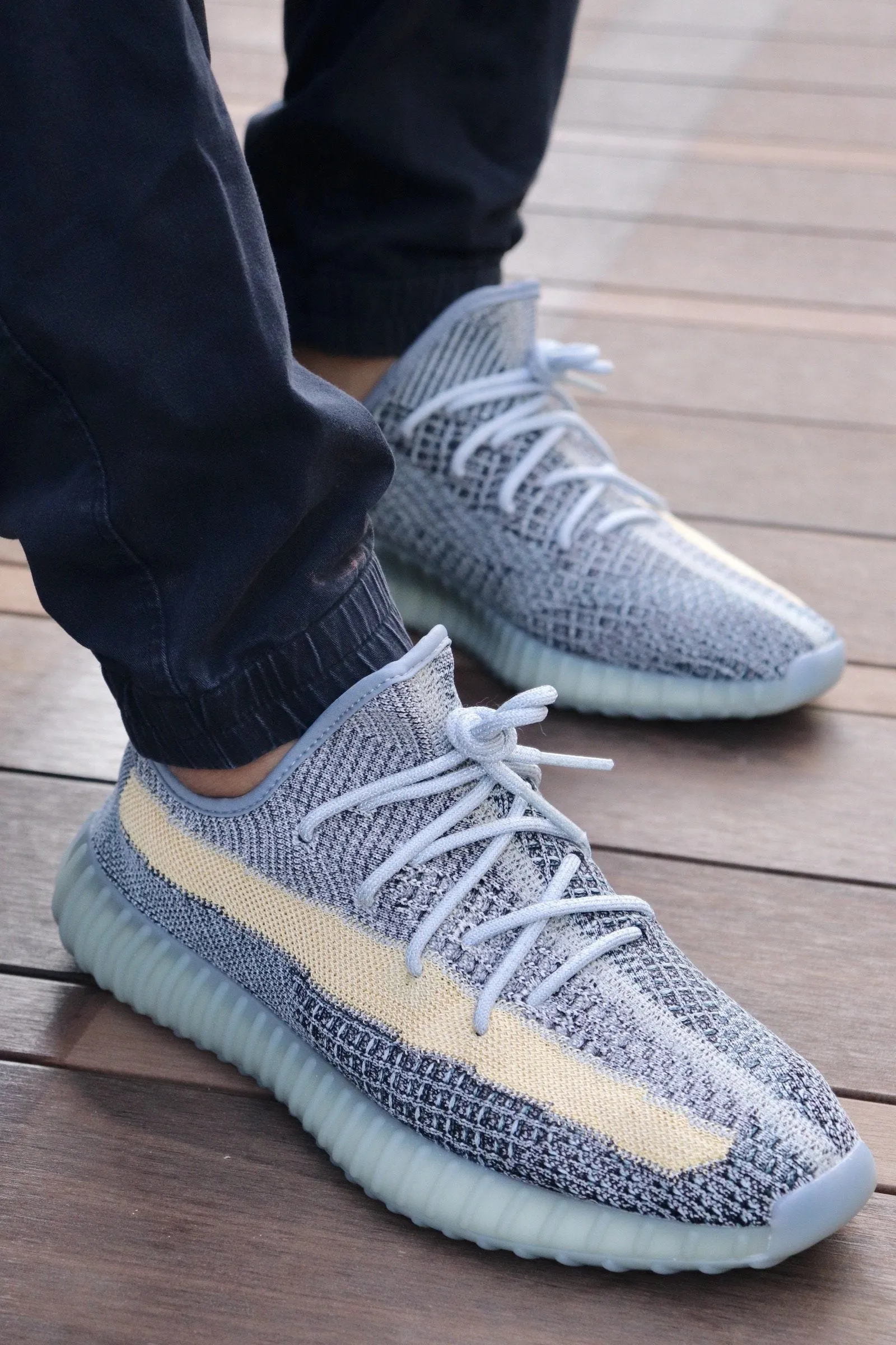 Yeezy Laces 3M Reflective Rope Laces V2 - Linen Blue Laces for Yeezy Boost 350 V2 Linen / Ash Blue